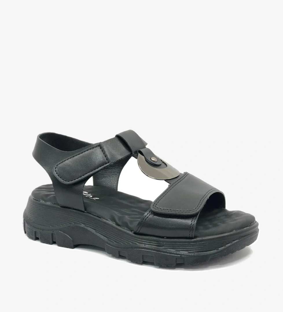 Kalın Ortapedik Taban Kadın Sandalet - Görsel 1