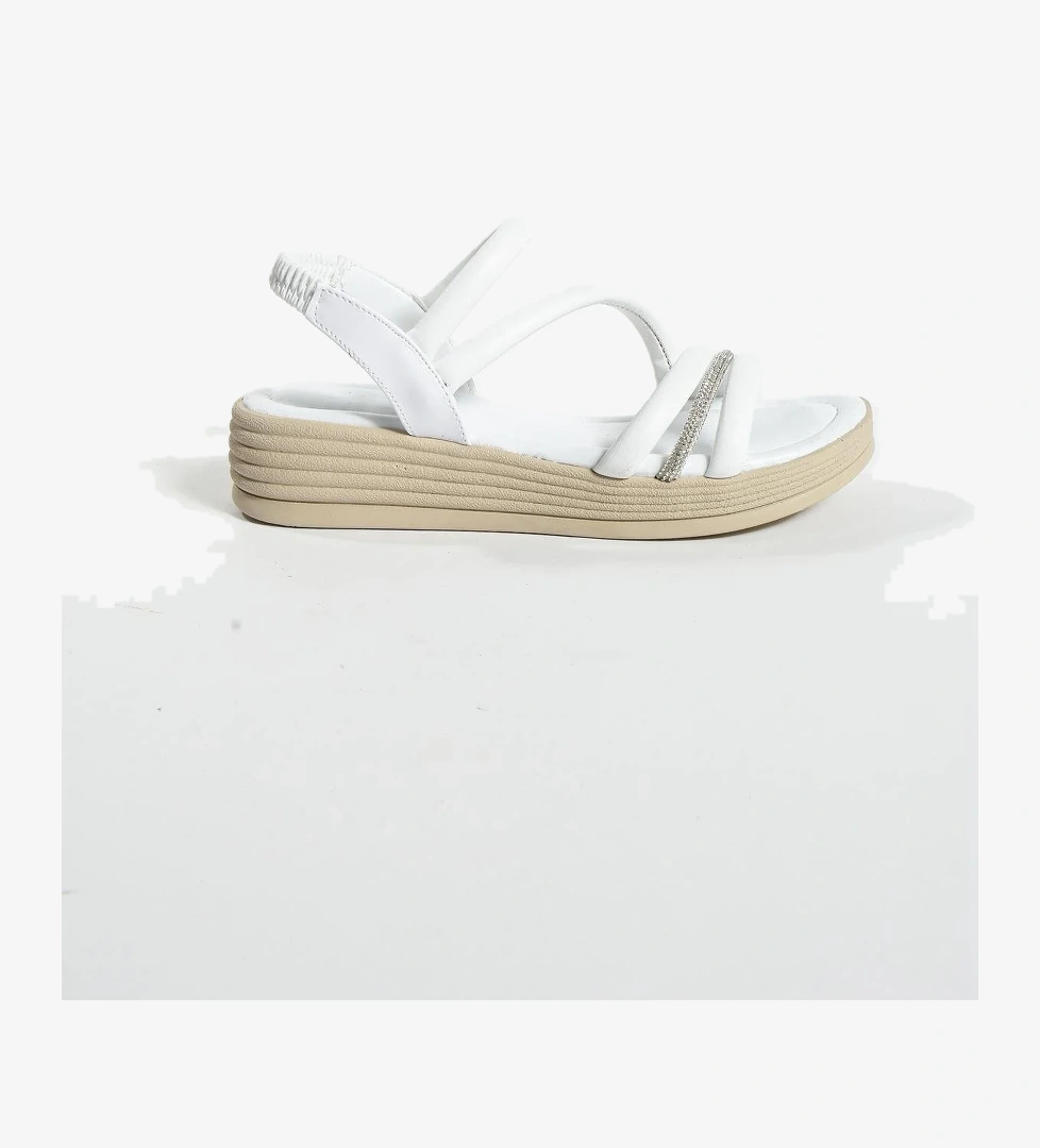 Tek Biye Taşlı Kadın Sandalet