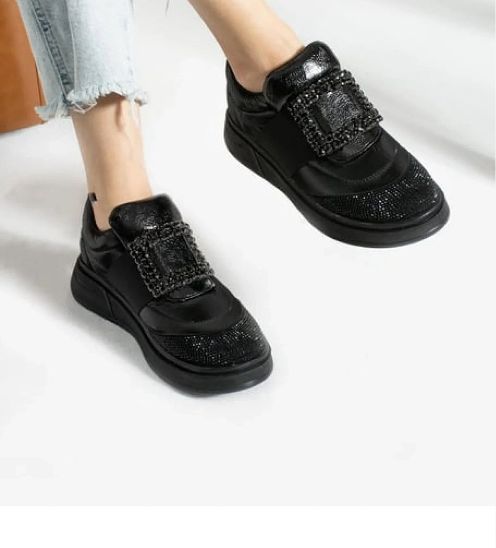 Taş Detay Sneakers Kadın Spor Ayakkabı