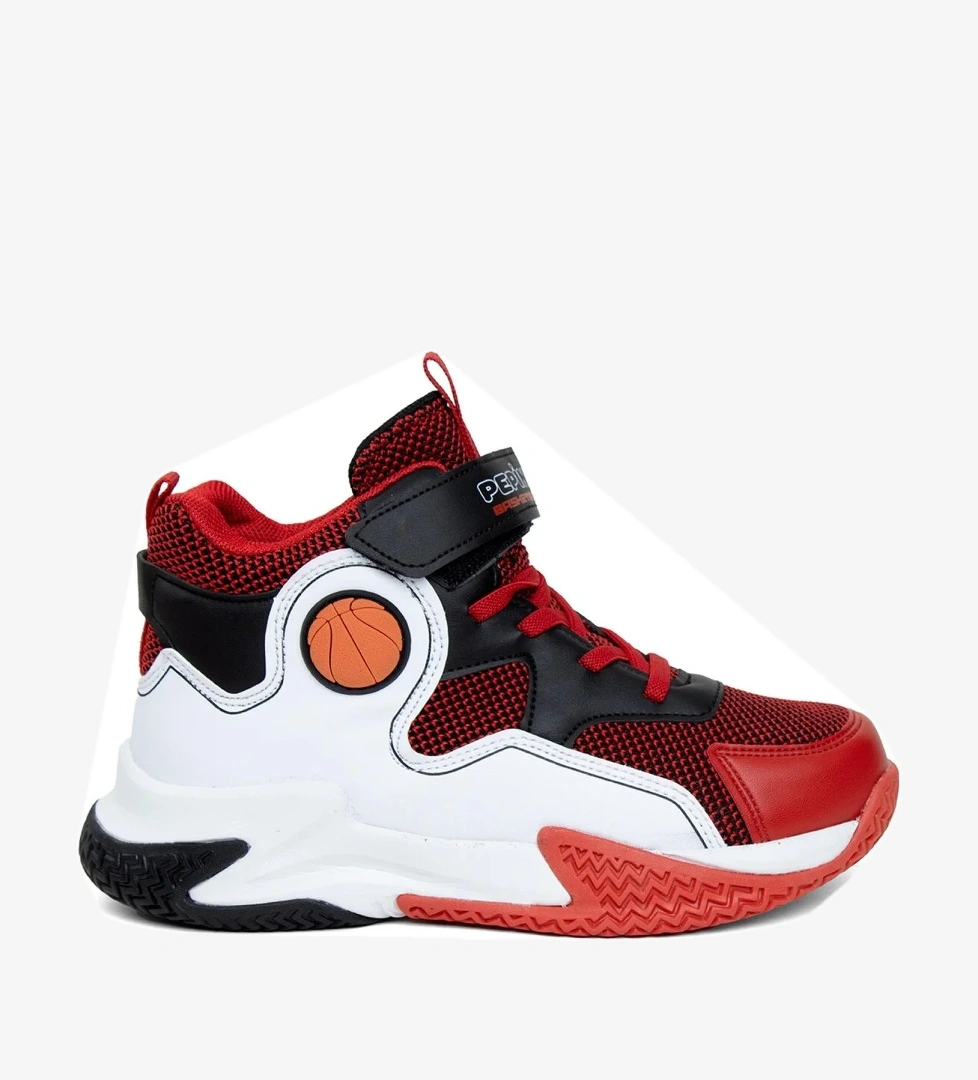 FY24-1656 Filet Erkek Çocuk Spor Ayakkabı Kırmızı - Siyah - Görsel 1