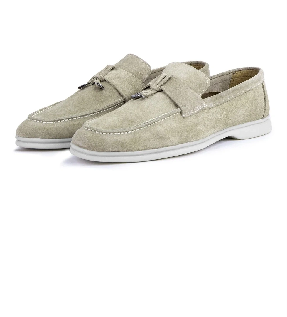 Cerrar Süet Hakiki Deri Erkek Günlük Ayakkabı Loafer Ayakkabı