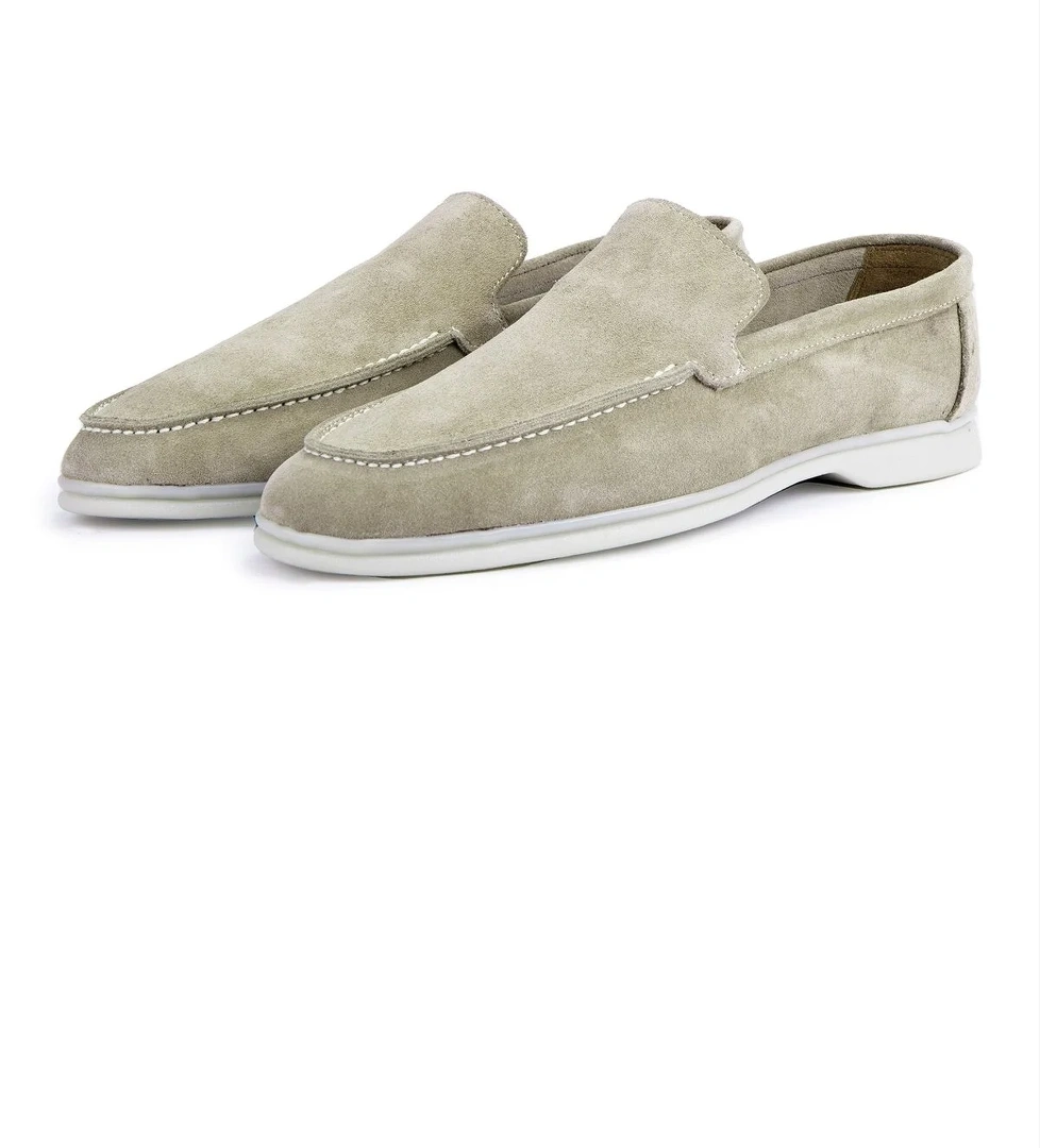 Facile Süet Hakiki Deri Erkek Günlük Ayakkabı Loafer Ayakkabı - Görsel 1