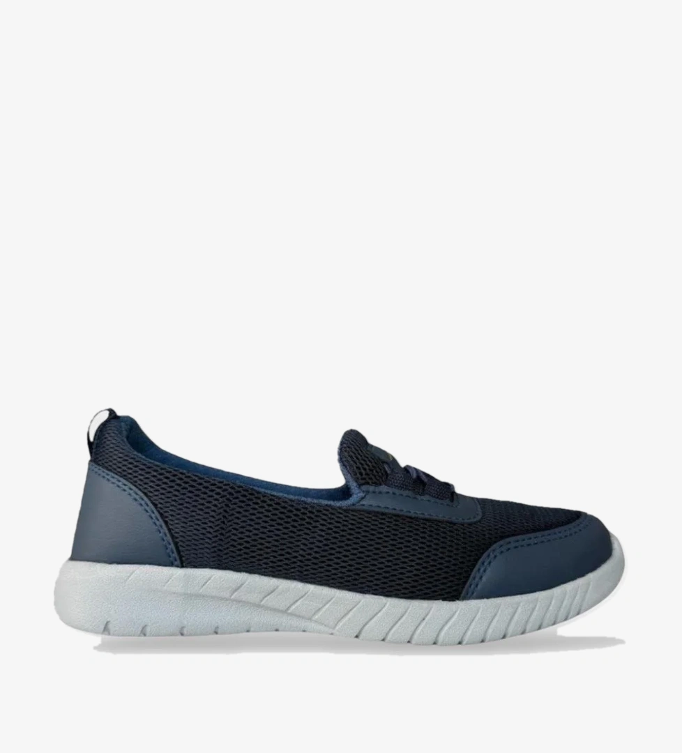 Akıllı Bağcıklı Çocuk Babet Ayakkabı LACİVERT