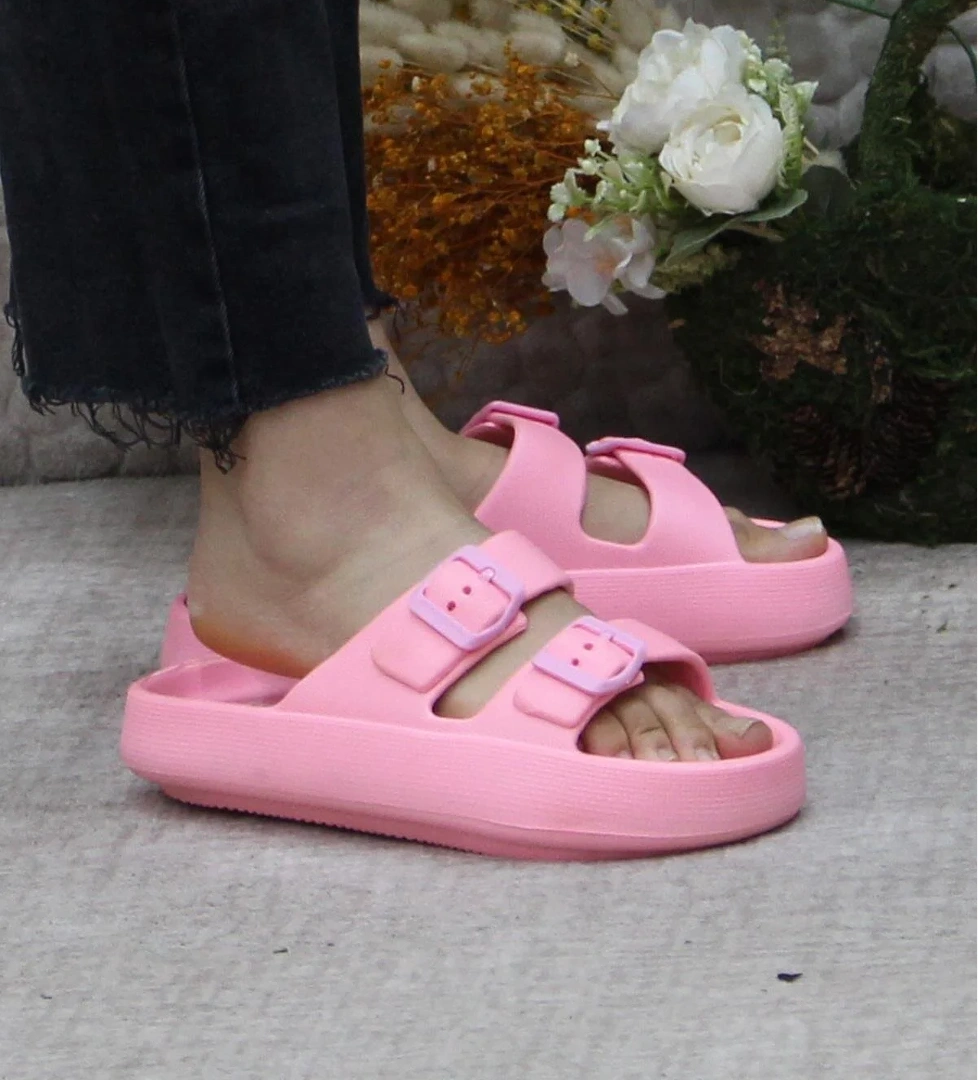 EZ0095 Plaj Deniz Havuz Terliği Hafif Rahat Esnek Kadın Terlik