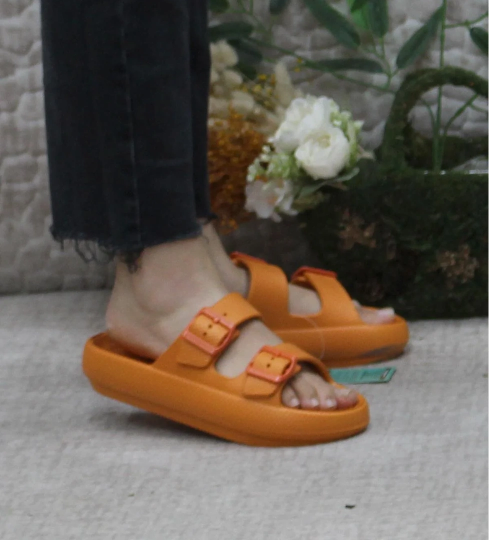 EZ0095 Plaj Deniz Havuz Terliği Hafif Rahat Esnek Kadın Terlik