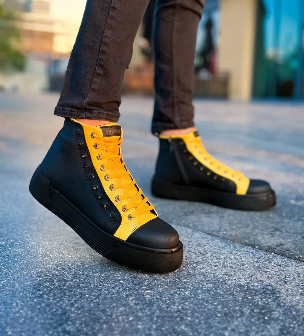 Chekich CH167 GST Blazer Erkek Bot SIYAH - SARI model görseli