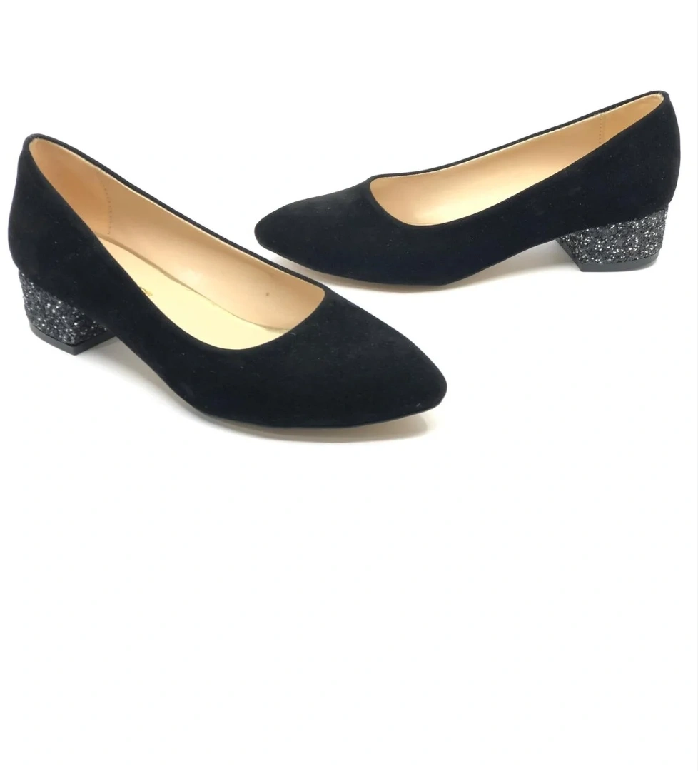 Ökçe Taşlı 3 cm Kadın Topuklu Ayakkabı - Görsel 1