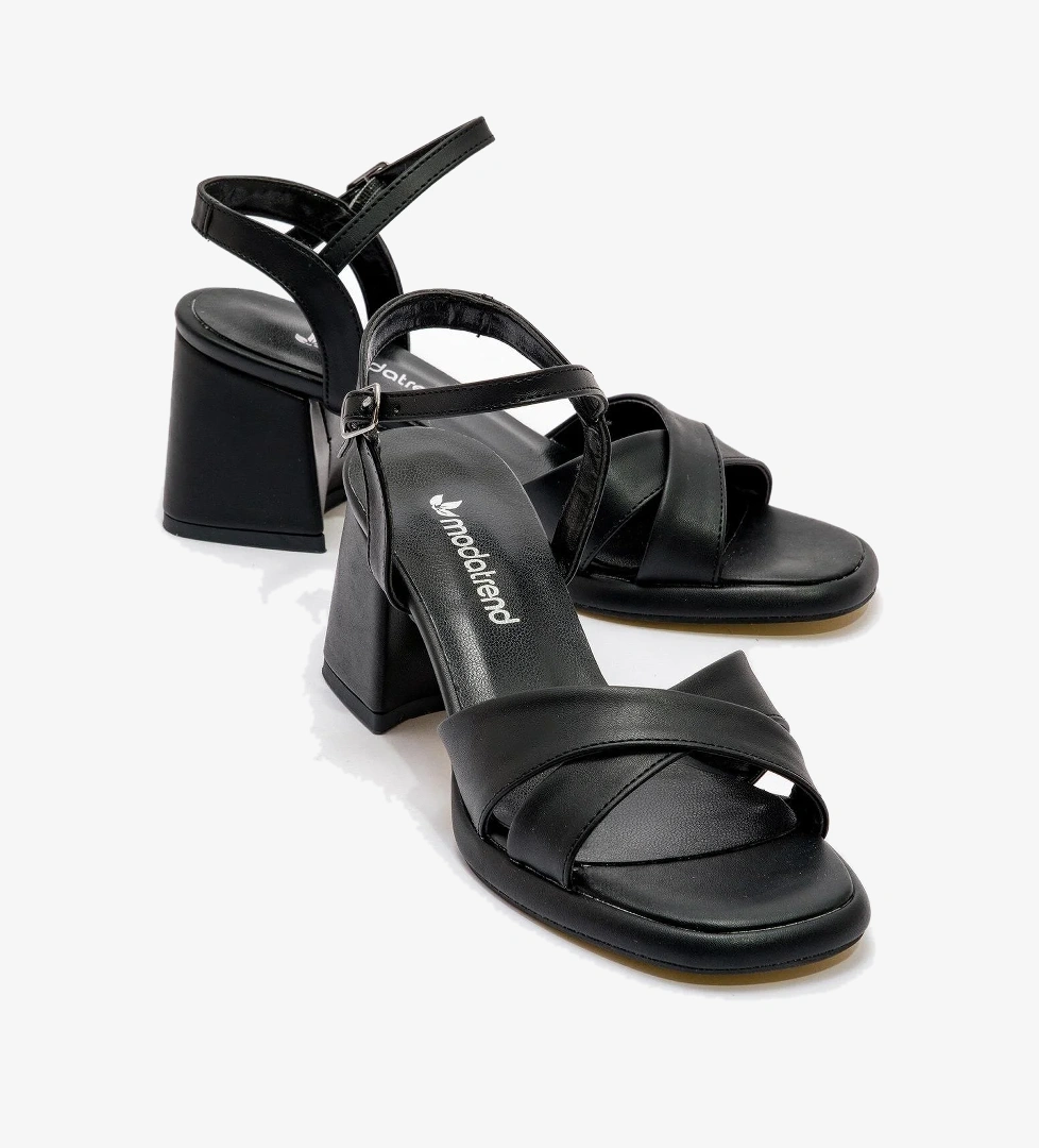 Kadın Topuklu Ayakkabı SİYAH CİLT - Görsel 1