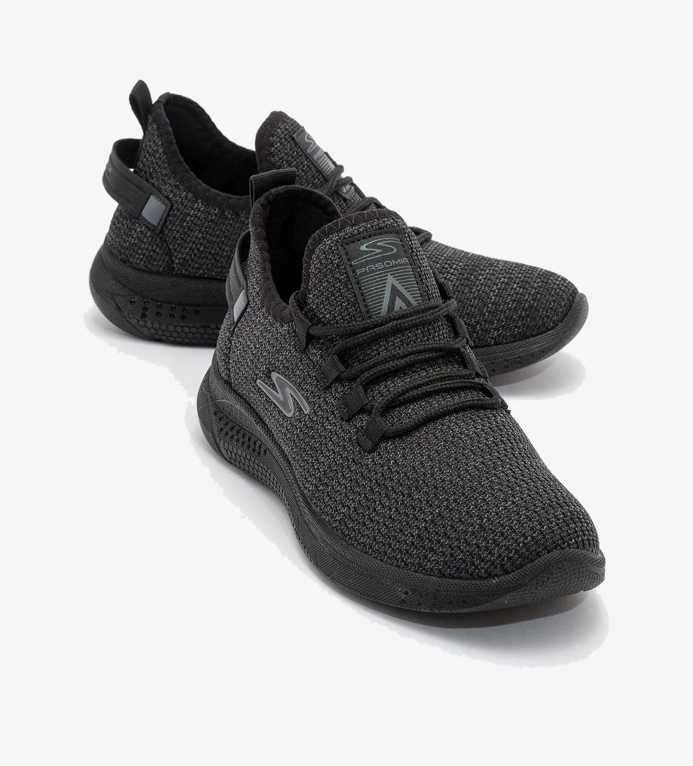 Kadın Triko Spor Ayakkabı SİYAH SİYAH