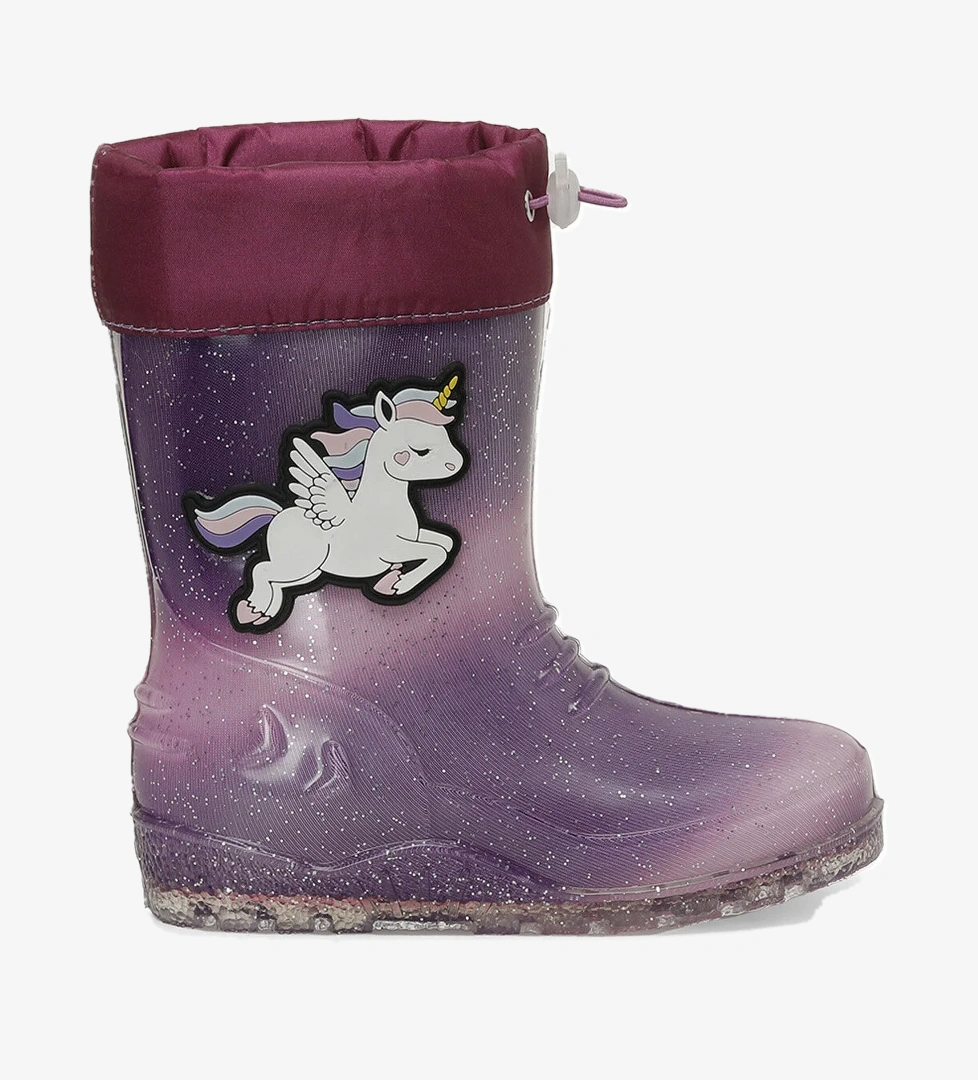 ARCOBA P 4PR Mor Kız Çocuk Yağmur Çizmesi - Görsel 1