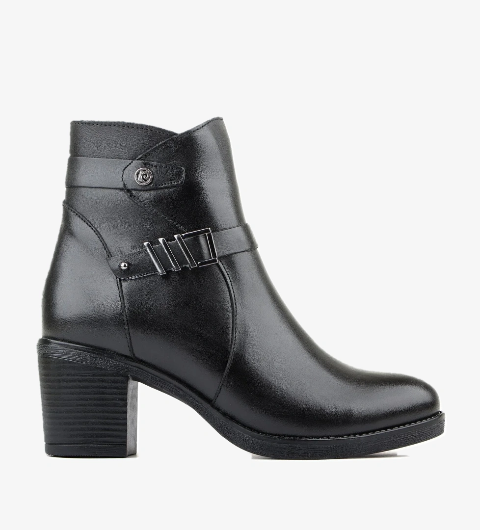 Pierre Cardin 54067 Hakiki Deri Fermuarlı Topuklu Kadın Bot model görseli