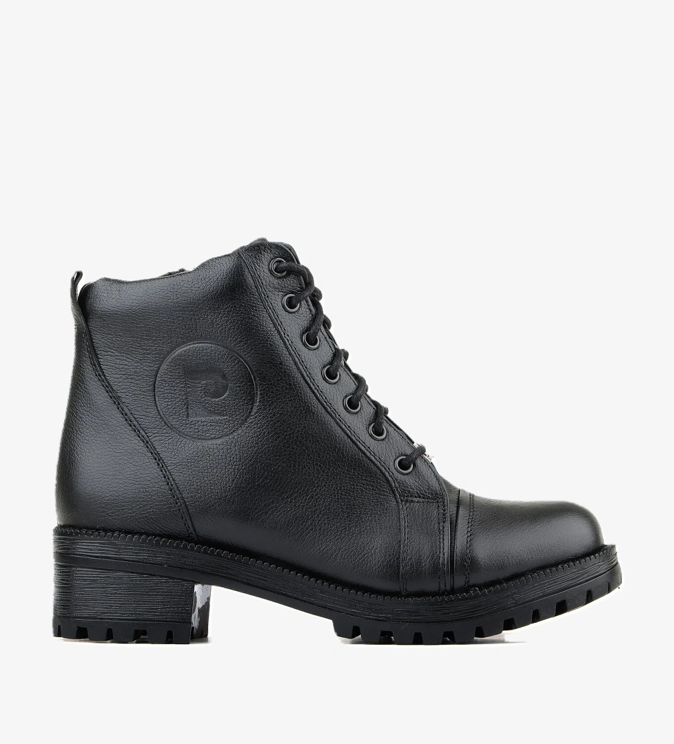 54062 Sıcak Hakiki Deri Fermuarlı Kadın Bot - Görsel 1