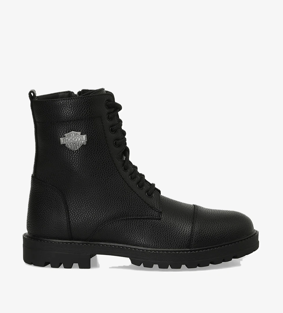 TRAIL 4PR Siyah Erkek Biker Bot - Görsel 1