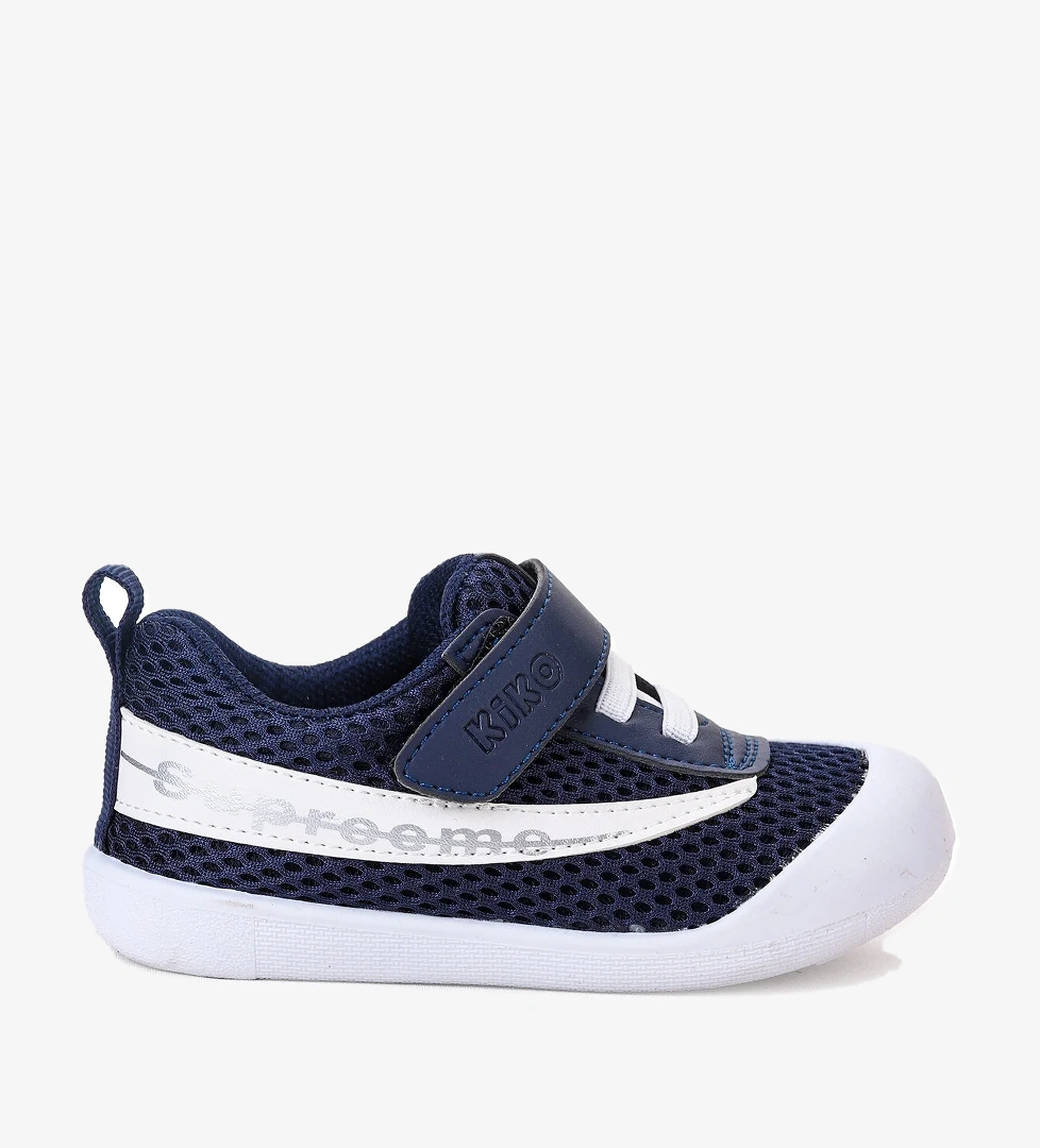 Welti Cırtlı Erkek Bebek İlk Adım Panduf Ayakkabı Lacivert