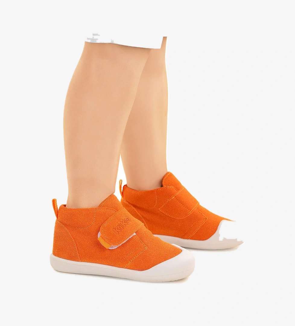 Winnie İlk Adım Cırtlı Erkek Bebek Günlük Bot Ayakkabı Turuncu