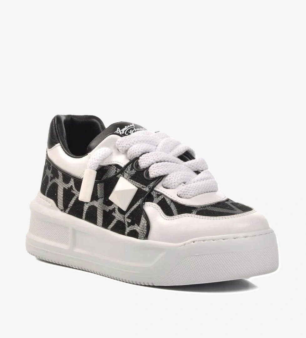 Premium 1306 Siyah-Gri-Beyaz Unisex Sneaker - Görsel 1