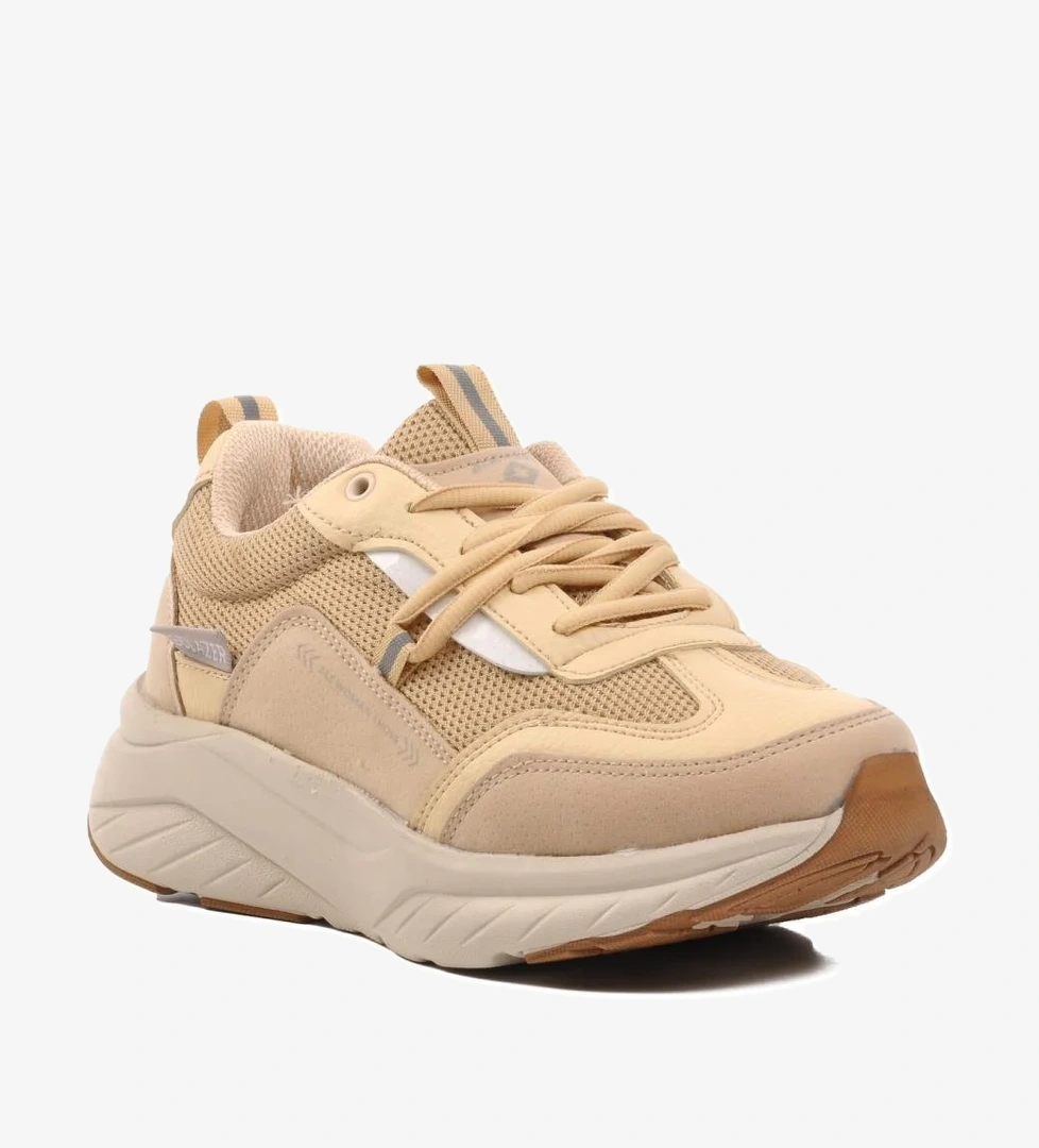 Ayakmod 024 Bej-Beyaz Kadın Spor Ayakkabı model görseli