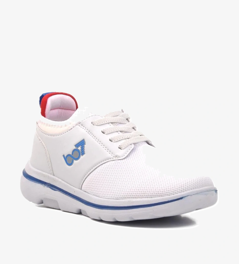 BST-356-F Beyaz Çocuk Spor Ayakkabı - Görsel 1