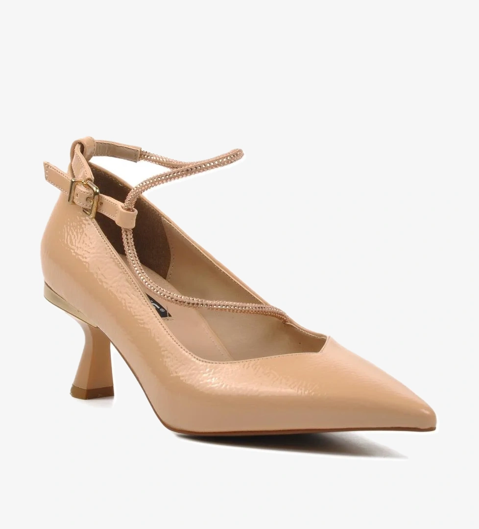 22241530 Bej Kadın Abiye Ayakkabı