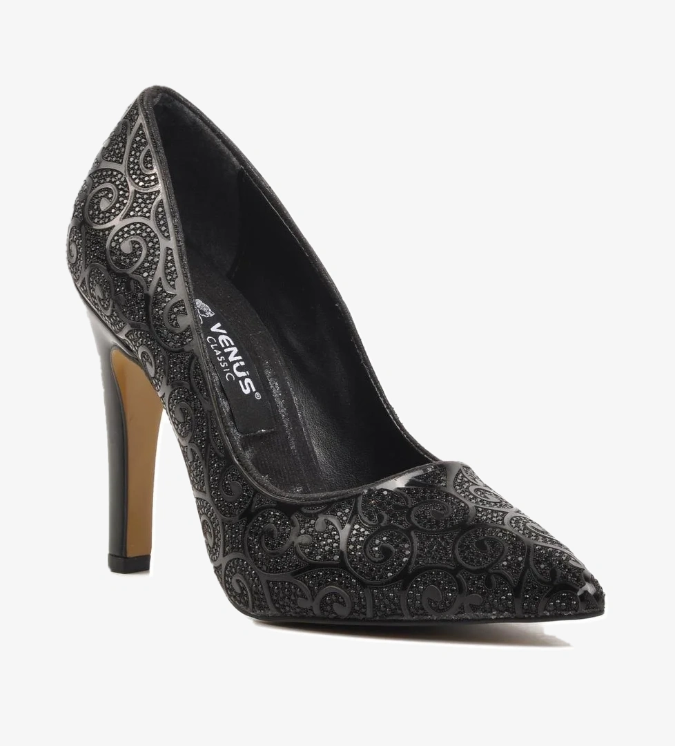 22240315 Siyah Kadın Abiye Ayakkabı