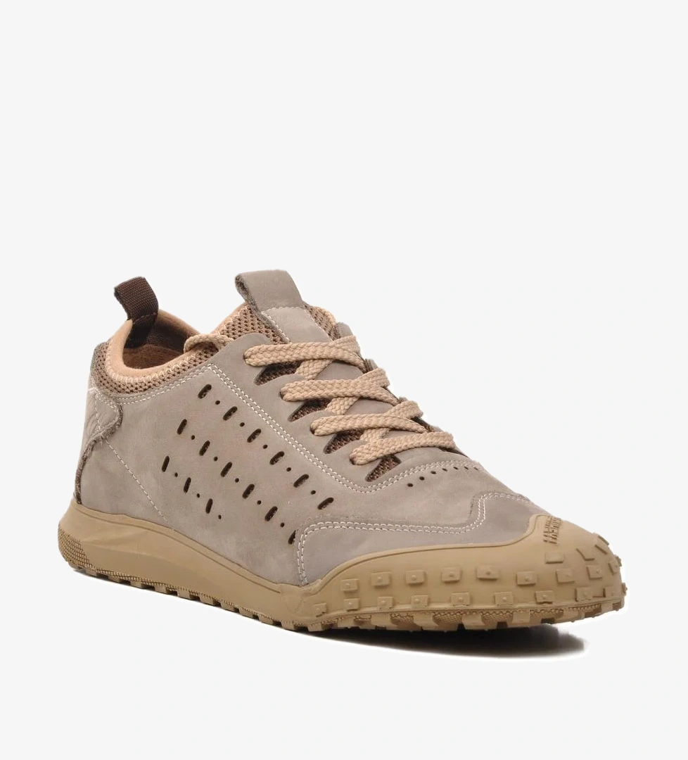 152-15347 Koyu Bej Hakiki Deri Erkek Günlük Ayakkabı - Görsel 1