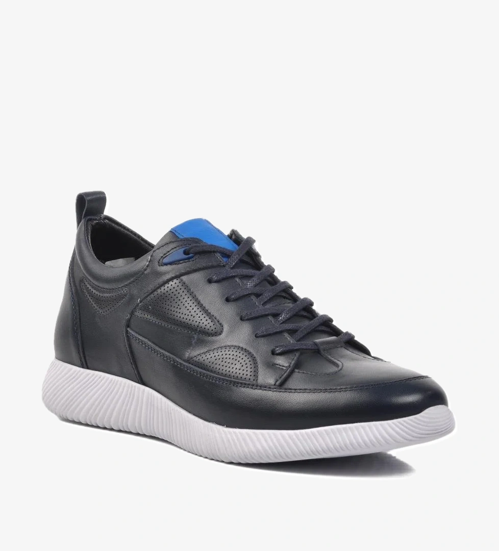 Marco Rossi 153-5253 Siyah-beyaz Lacivert Hakiki Deri Erkek Günlük Casual Ayakkabı model görseli