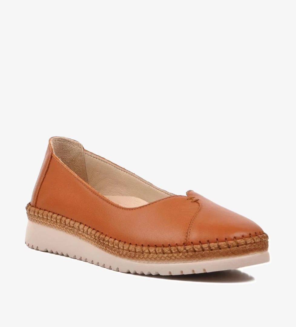 241737 Taba Hakiki Deri Kadın Günlük Ayakkabı