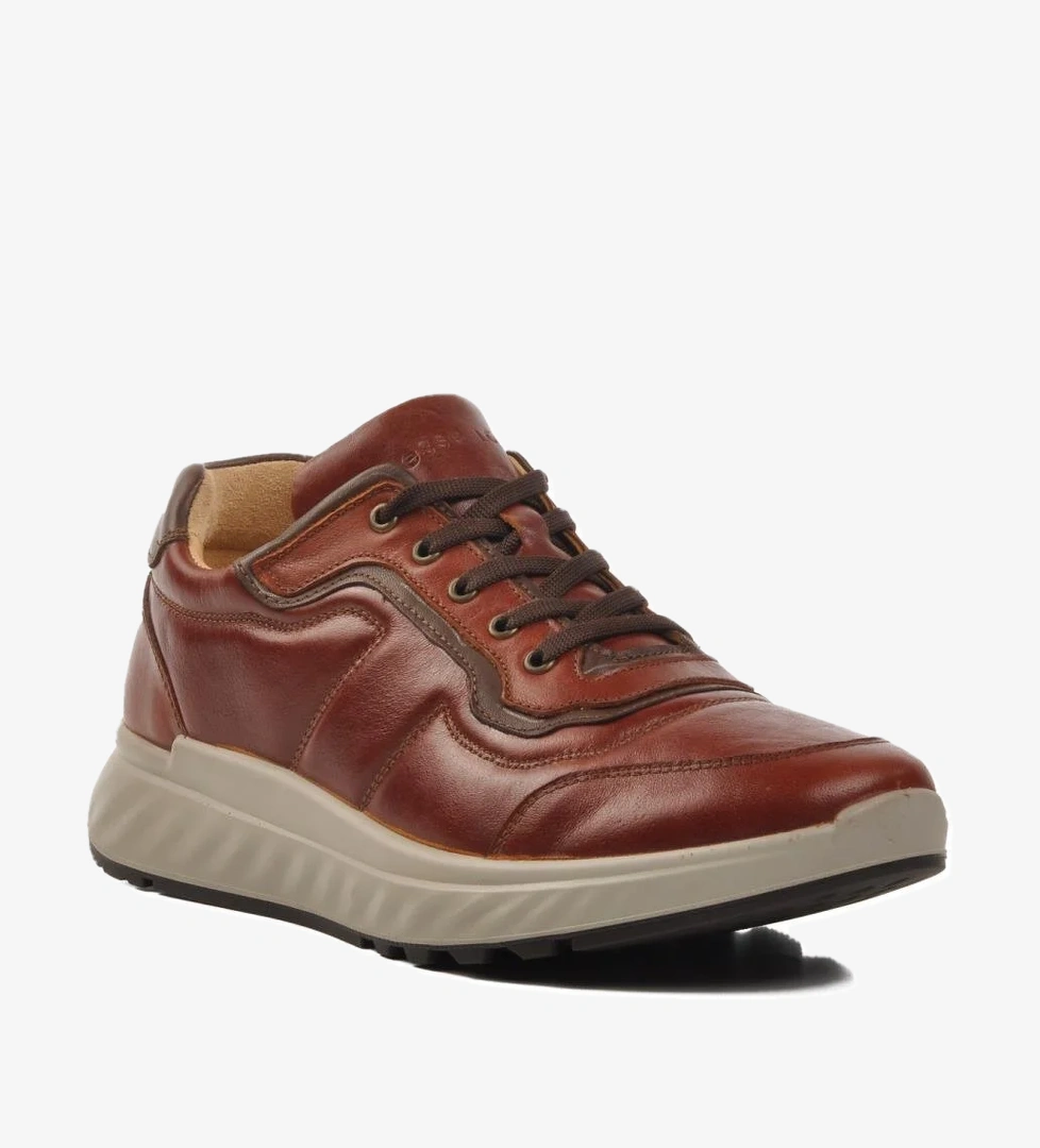 28801 Taba Hakiki Deri Erkek Casual Ayakkabı - Görsel 1