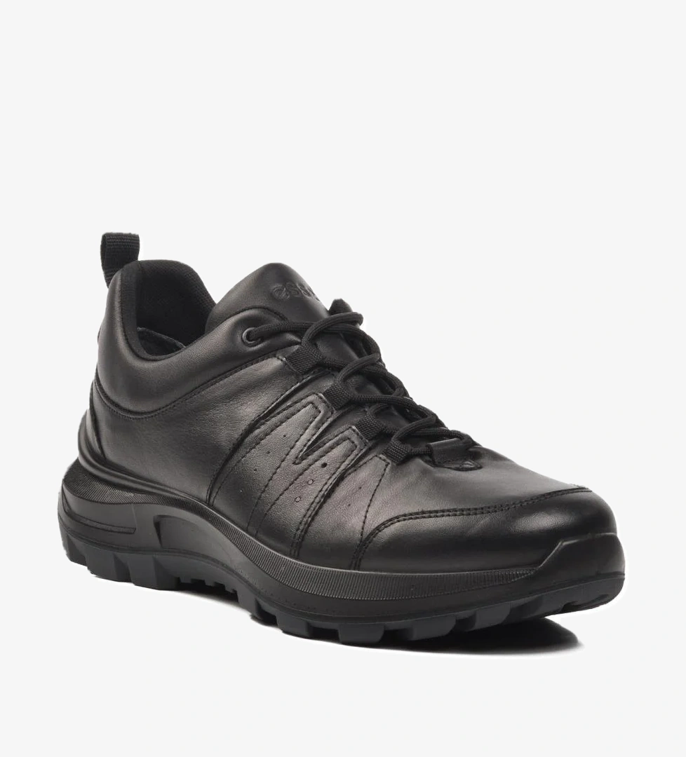 6366 Siyah Hakiki Deri Erkek Günlük Ayakkabı - Görsel 1