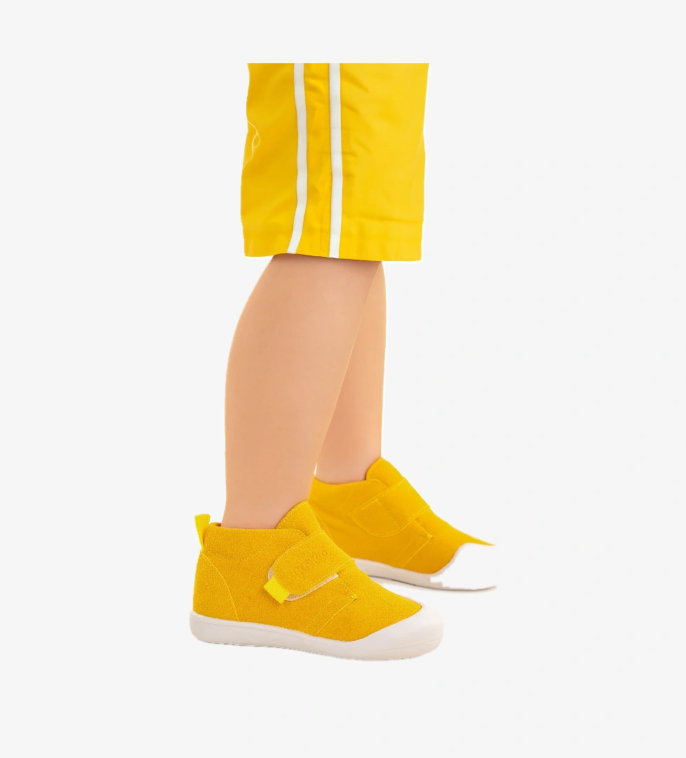 Winnie İlk Adım Cırtlı Erkek Bebek Günlük Bot Ayakkabı Sarı