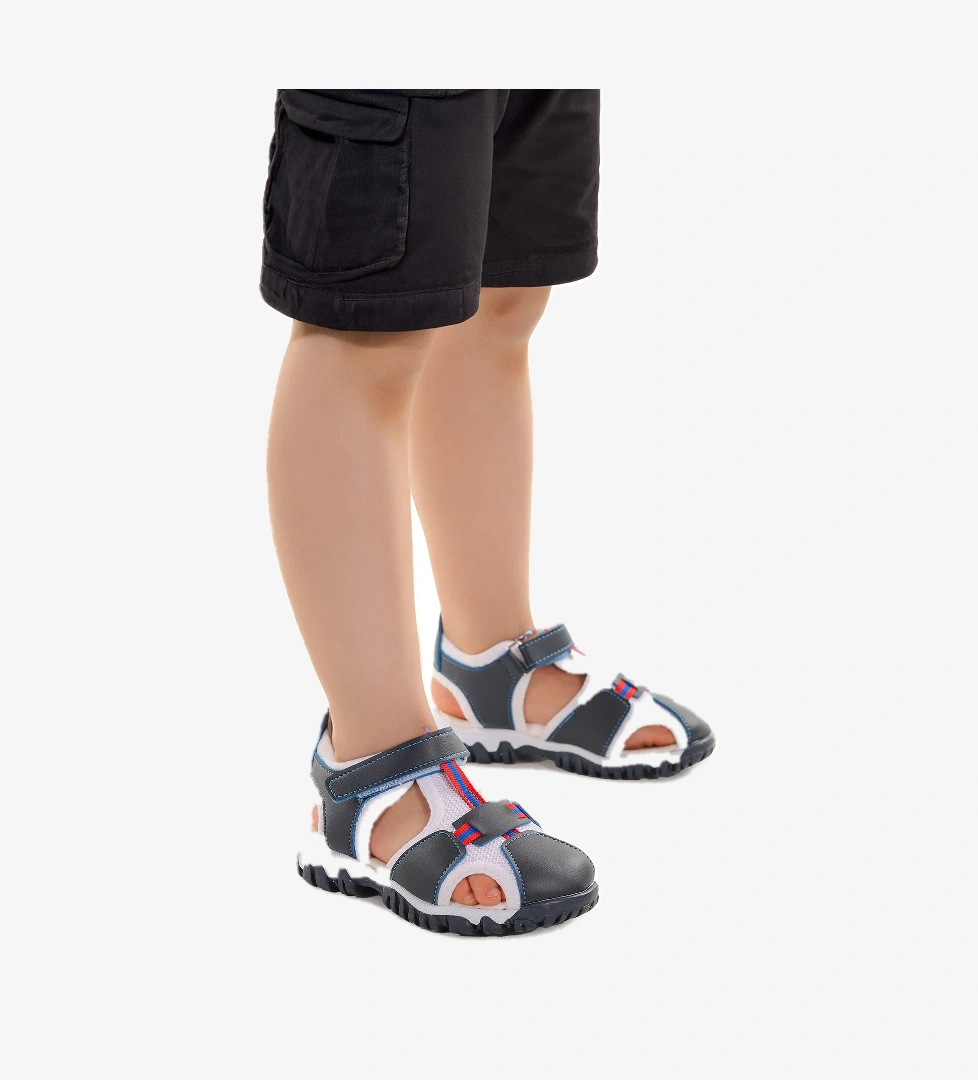 Erkek Bebek Sandalet Arz 2399 Lacivert - Beyaz - Kırmızı