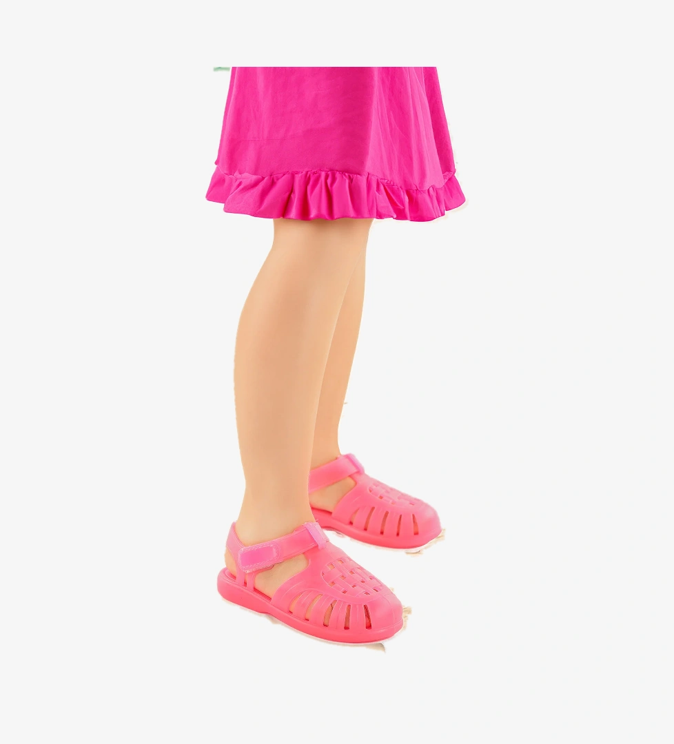 Fina Günlük Deniz Havuz Plaj Kız Çocuk Sandalet Ayakkabı Pembe - Görsel 1