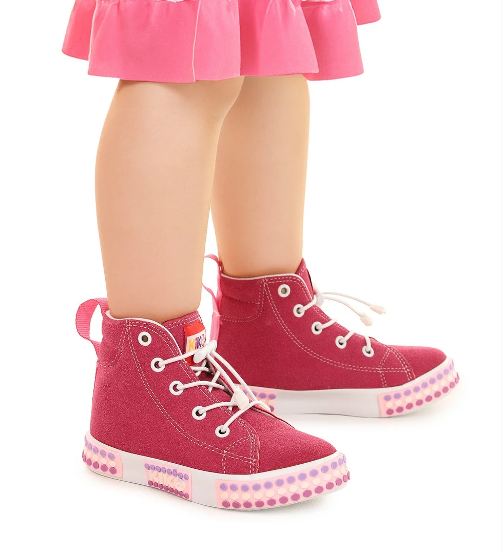 Gamel Günlük Lastikli Kız Çocuk Bot Ayakkabı Fuşya - Görsel 1