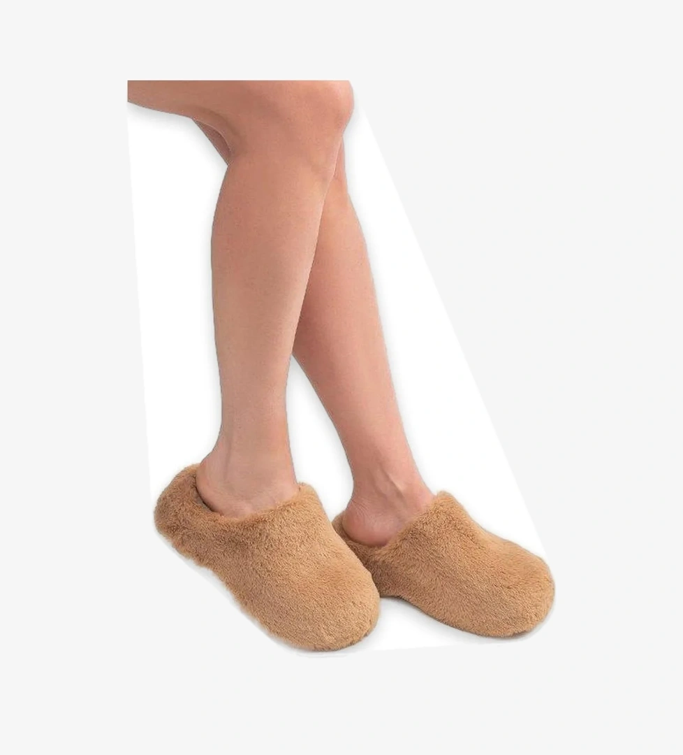 Twigy Aa0083A-Z Lilo Kahverengi Kadın Terlik - Görsel 1