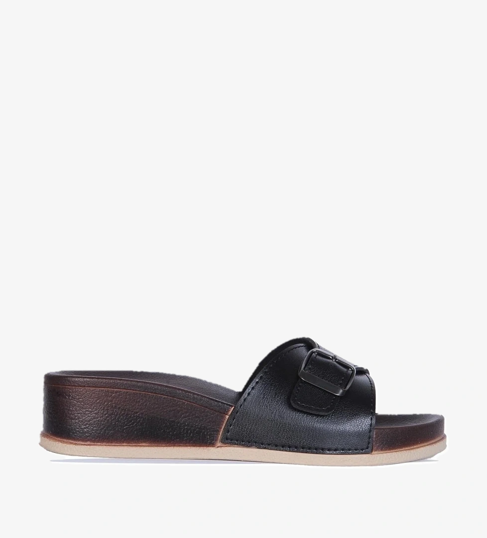 Ayakcenter Gezer 15202 Siyah Kadın Düz Terlik model görseli