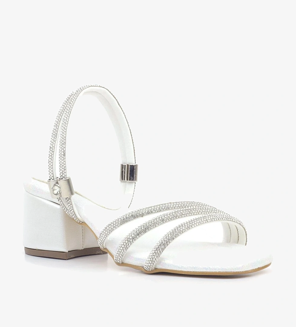 Hapshoe Kids Judy Sedef Taşlı Kız Çocuk Topuklu Terlik Ayakkabı model görseli