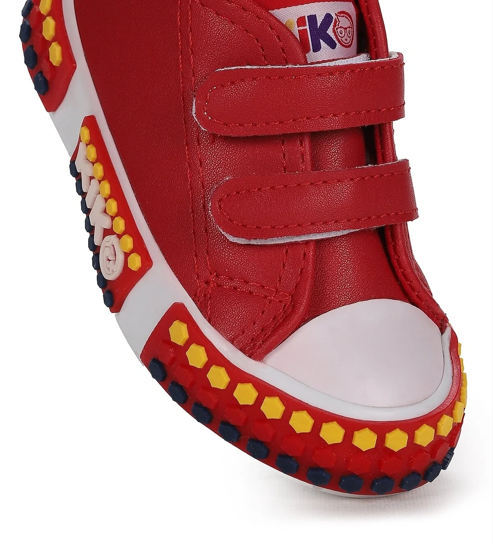 Kach Cırtlı Kız Bebek Günlük Spor Ayakkabı Kırmızı