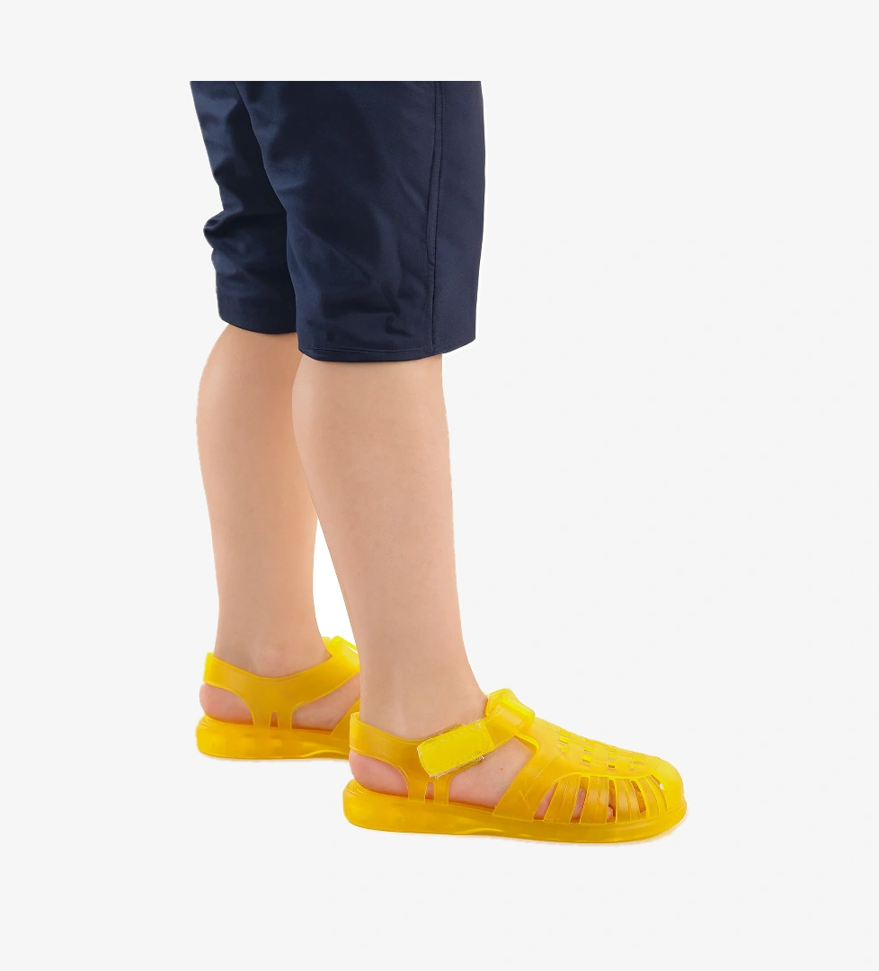 Fina Günlük Deniz Havuz Plaj Erkek Çocuk Sandalet Ayakkabı Sarı