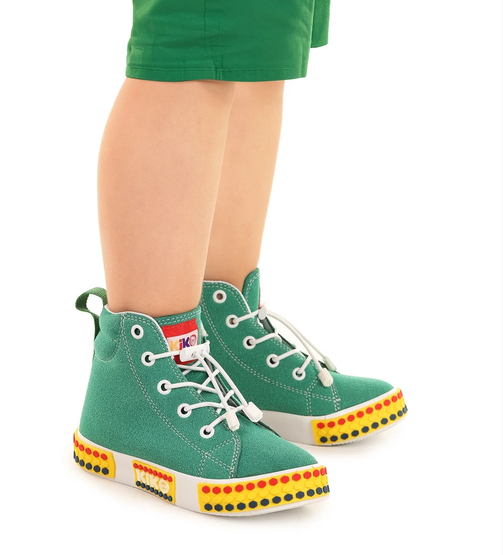 Gamel Günlük Lastikli Erkek Çocuk Bot Ayakkabı Yeşil