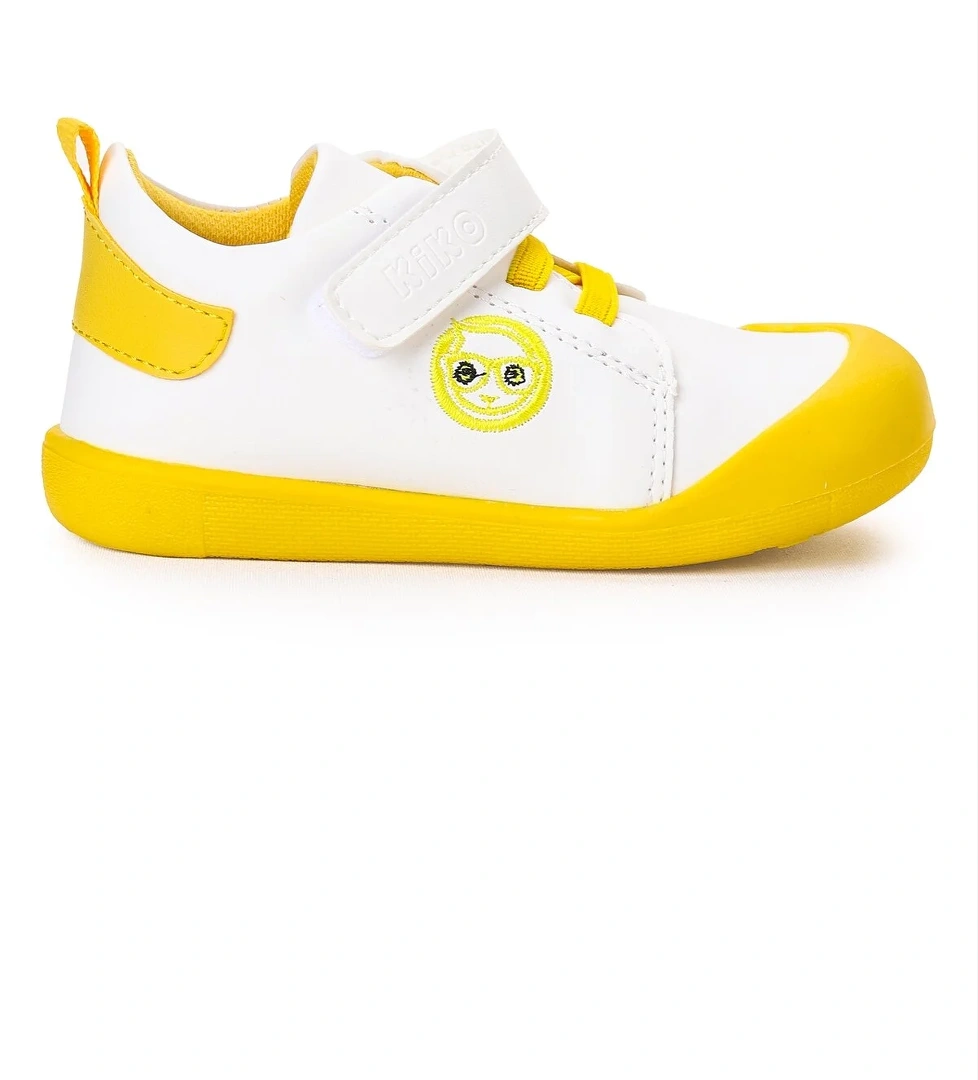 Smile Cırtlı Erkek Bebek İlk Adım Ortopedik Günlük Ayakkabı Sarı