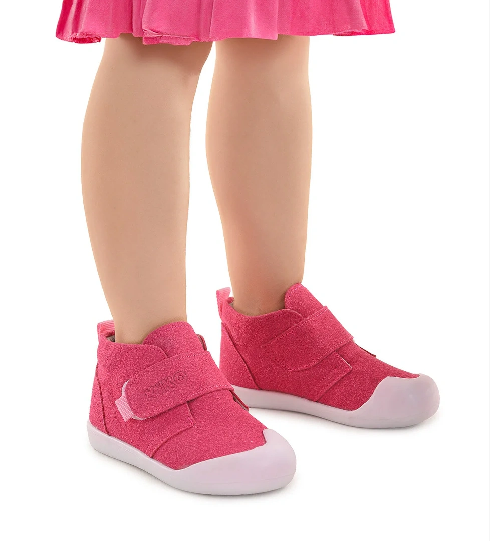 Winnie İlk Adım Cırtlı Kız Bebek Günlük Bot Ayakkabı Fuşya