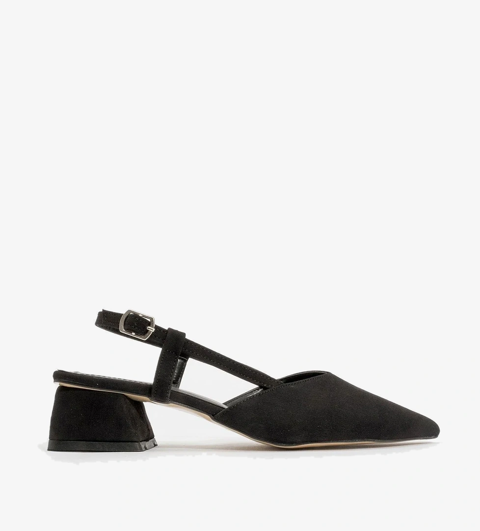 Ccway Kadın Arkası Açık Topuklu Sandalet SİYAH ZRA model görseli