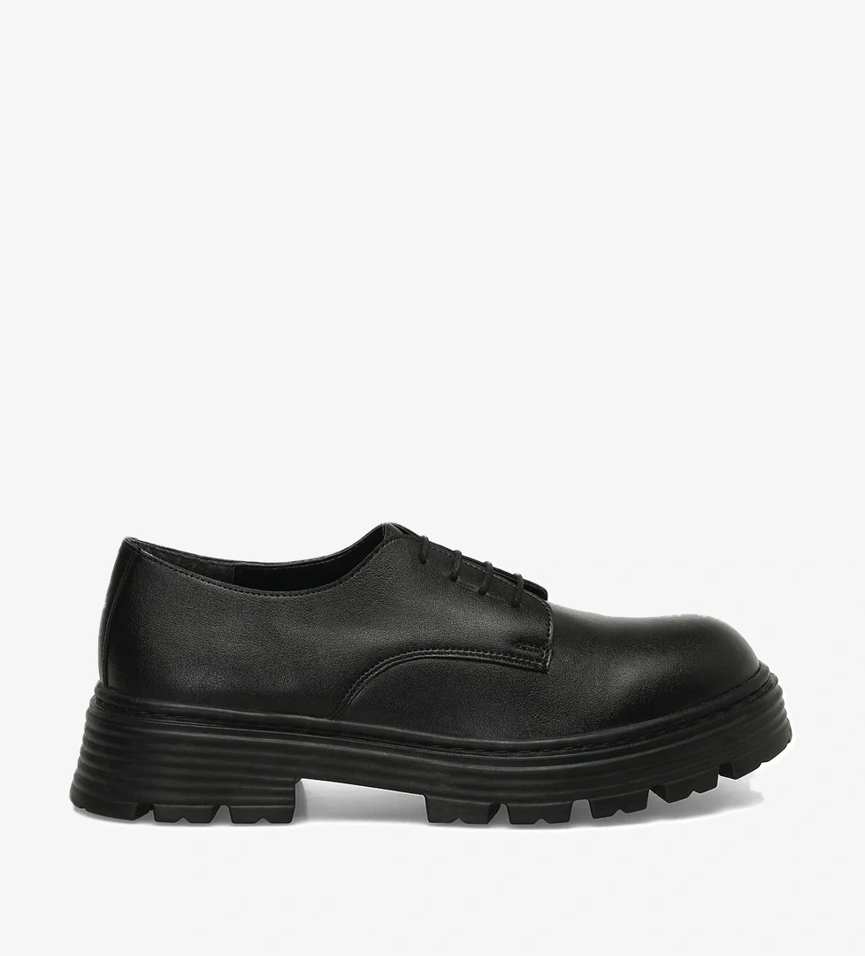 24K-551 4PR Siyah Kadın Oxford Ayakkabı - Görsel 1