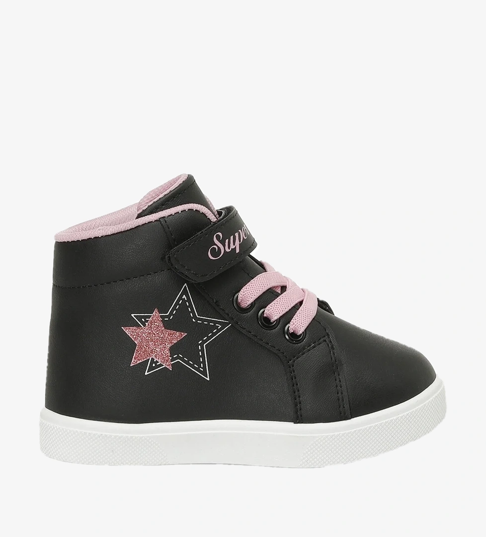 Polaris GUMYE.B4PR Siyah Kız Çocuk High Sneaker - Görsel 1