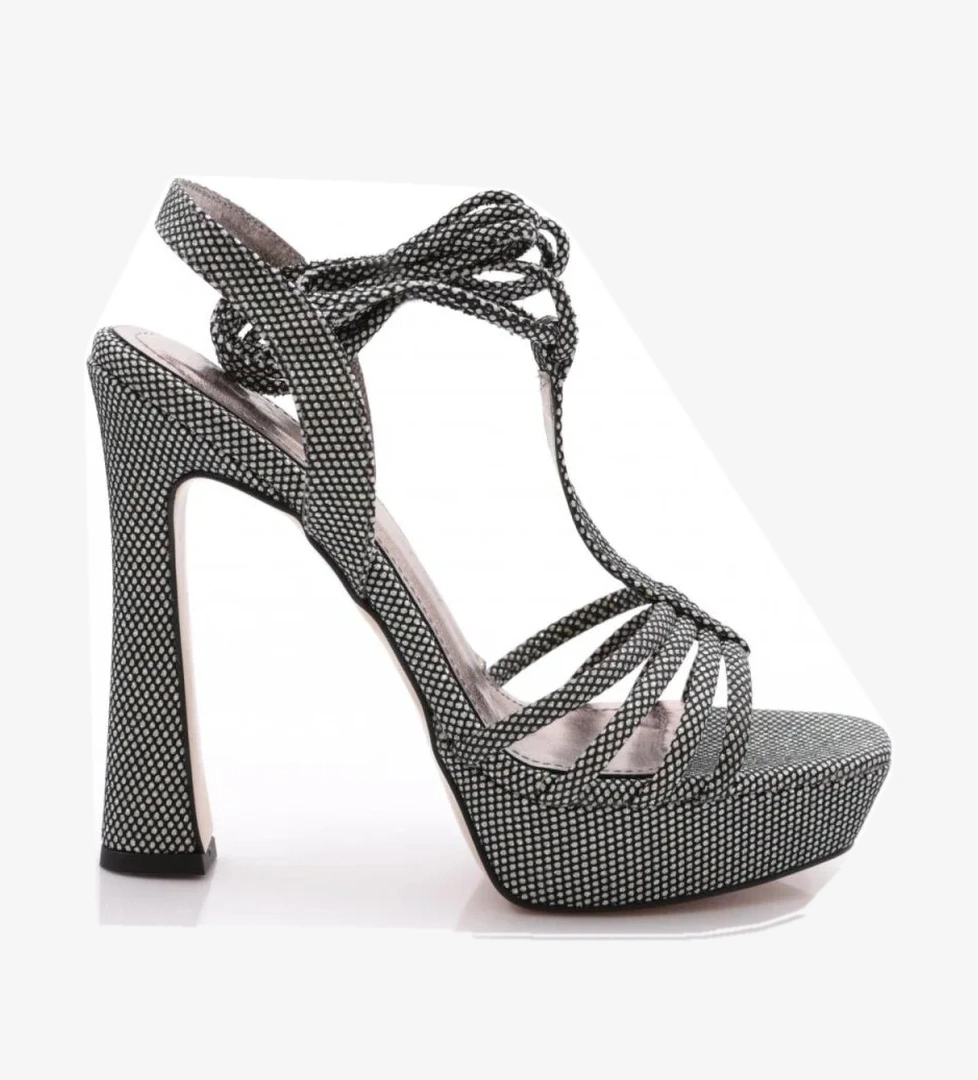 2005 Kadin İpli Topuklu Abiye Ayakkabi