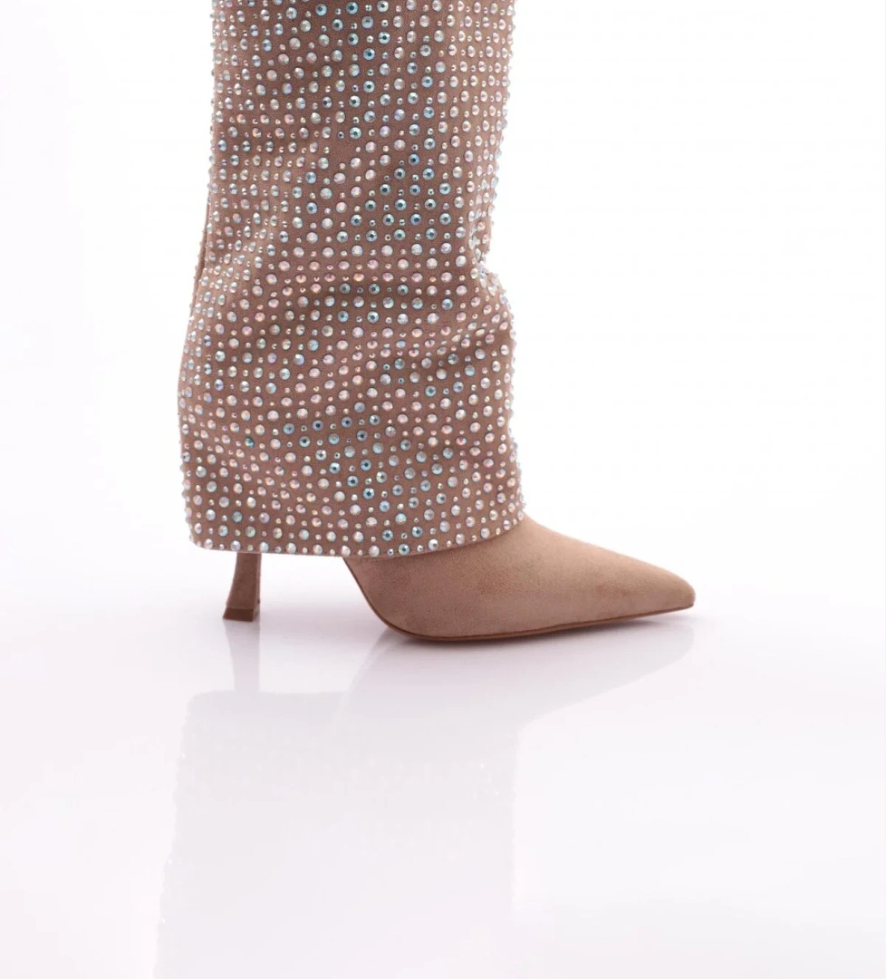 2128 Kadin Taşli Topuklu Bot