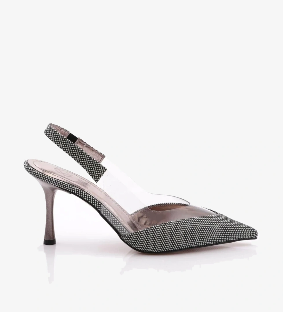 7008 Kadin Arkadan Bağlama Topuklu Ayakkabi