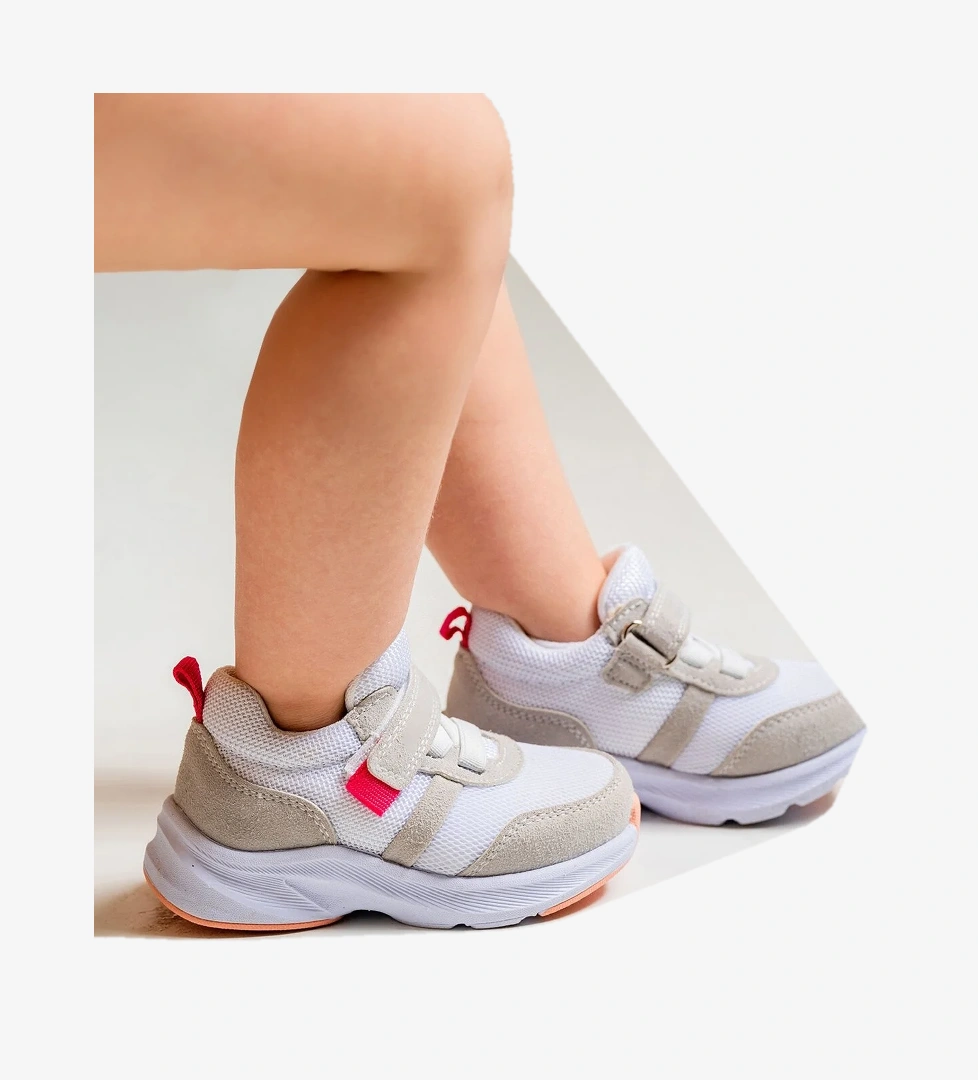 Unisex Çocuk Beyaz Günlük Spor Ayakkabı