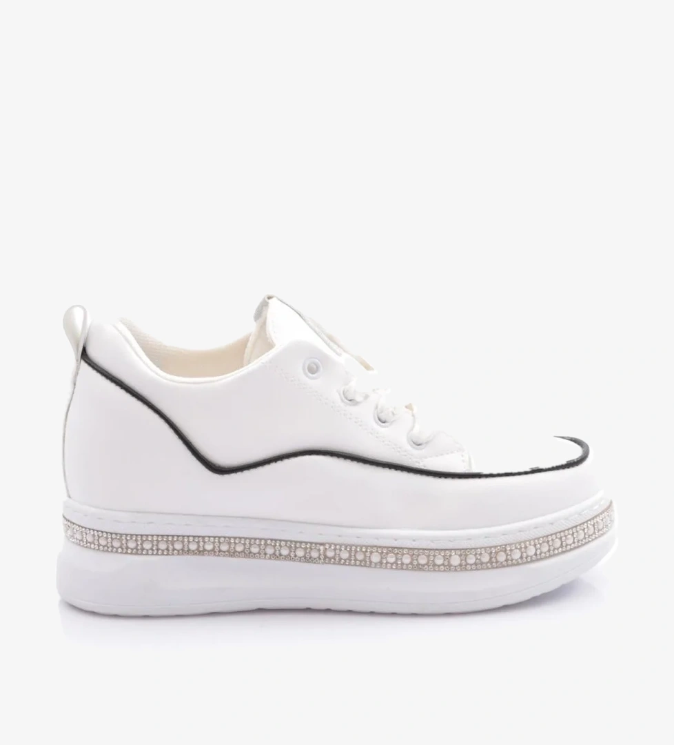 Dgn Pm128-k087 Kadin Yanlari Taşli Sneaker Ayakkabi model görseli