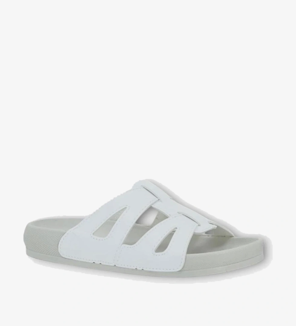 Anatomik Taban Rahat Trend Kadın Terlik BEYAZ